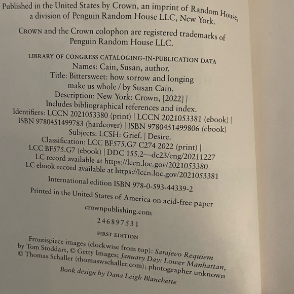 Bitter Sweet Book by Susan Cain EUC - Picture 7 of 7